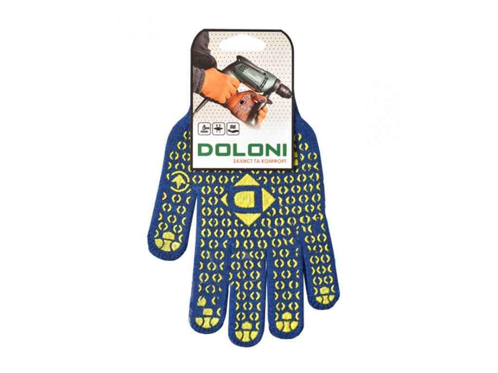 Перчатки рабочие трикотажные Doloni с ПВХ рисунком 646 р. 10 (556605)