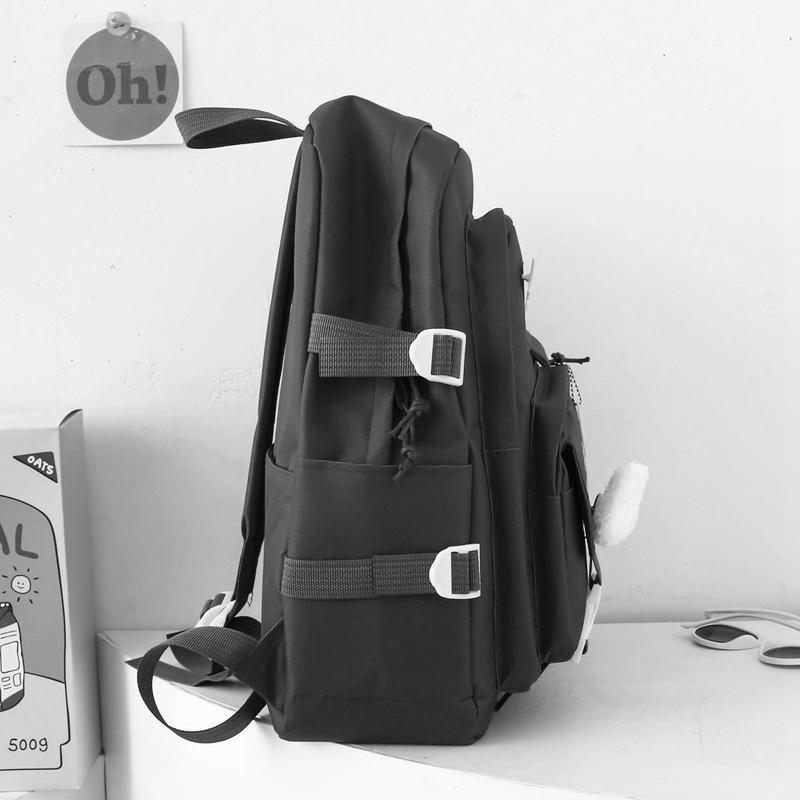 Рюкзак школьный набор DILUOQI 5в1 подростковый для девочки 5-11 класс сумка-шоппер/клатч/пенал Черный (28110614) - фото 5 Рюкзак школьный набор DILUOQI 5в1 подростковый для девочки 5-11 класс сумка-шоппер/клатч/пенал Черный (28110614) - фото 5