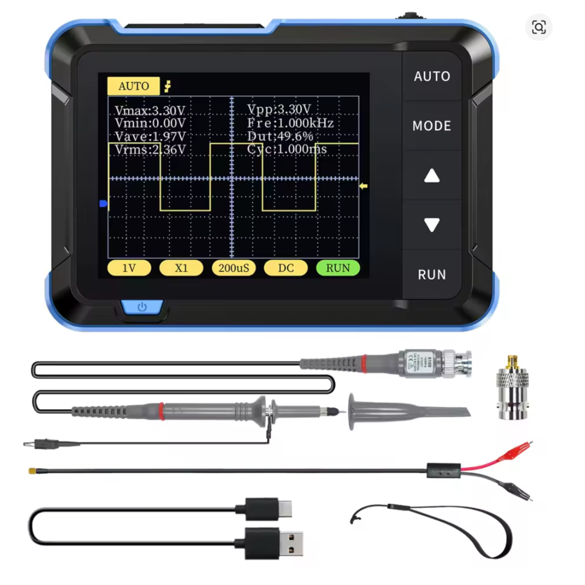 Осцилограф цифровий FNIRSI DSO152 (29614631) Осцилограф цифровий FNIRSI DSO152 (29614631)