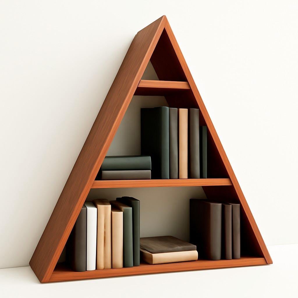 Полка книжная настольная из дерева Хамароис Охра (КПА-012104)