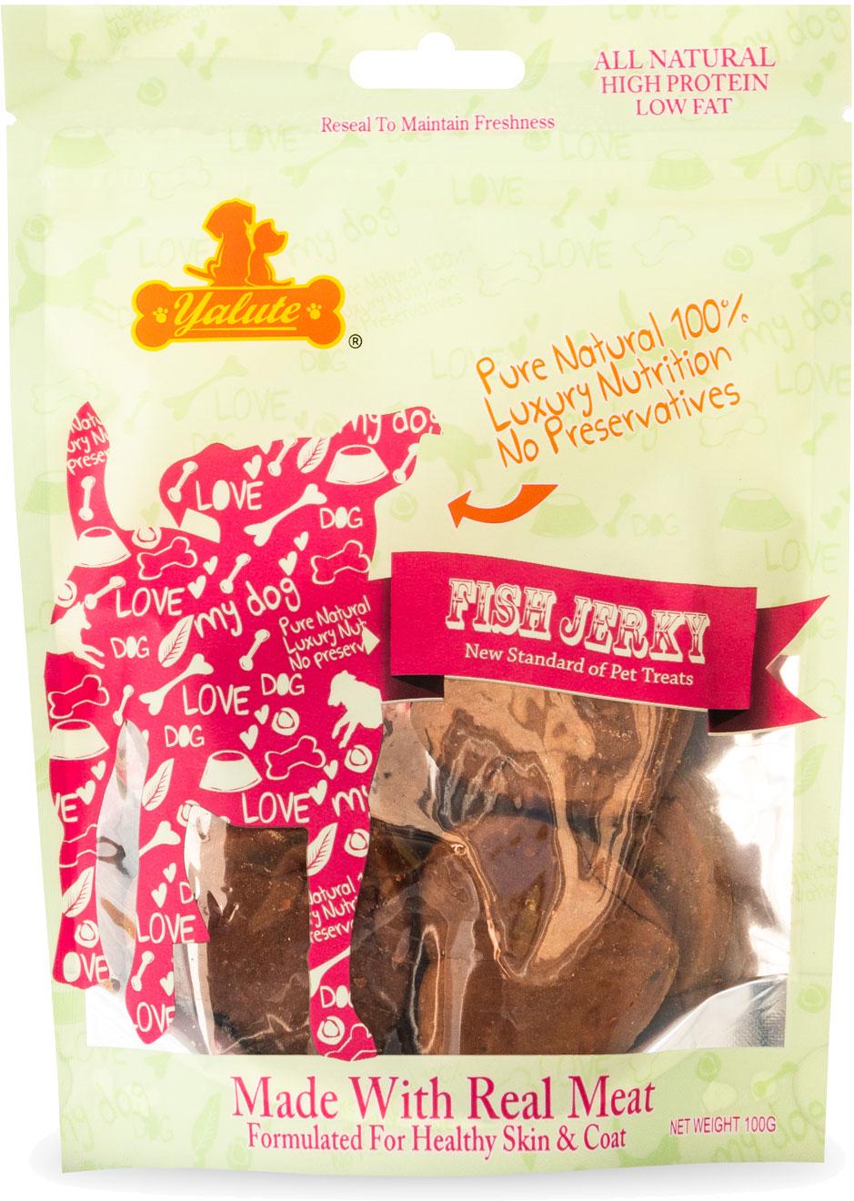 Лакомство для собак Yalute Salmon and Vegetable in Heart Shape Лосось и овощи 100 г (4820261920550)