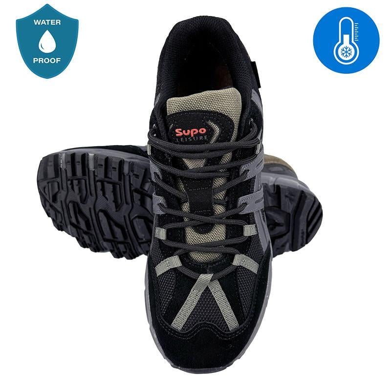 Кросівки чоловічі комбіновані термо з сірим 20887-3 p. 45 28-28,5 см Чорний - фото 5 Кросівки чоловічі комбіновані термо з сірим 20887-3 p. 45 28-28,5 см Чорний - фото 5