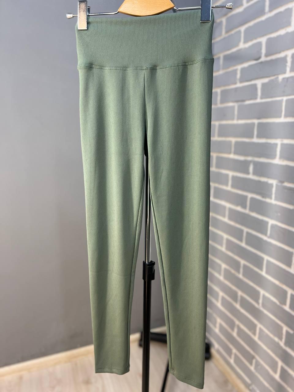 Лосины женские LADY HUREM 2247 рубчик широкий утягивающий пояс S Хаки (1534) - фото 6 Лосины женские LADY HUREM 2247 рубчик широкий утягивающий пояс S Хаки (1534) - фото 6