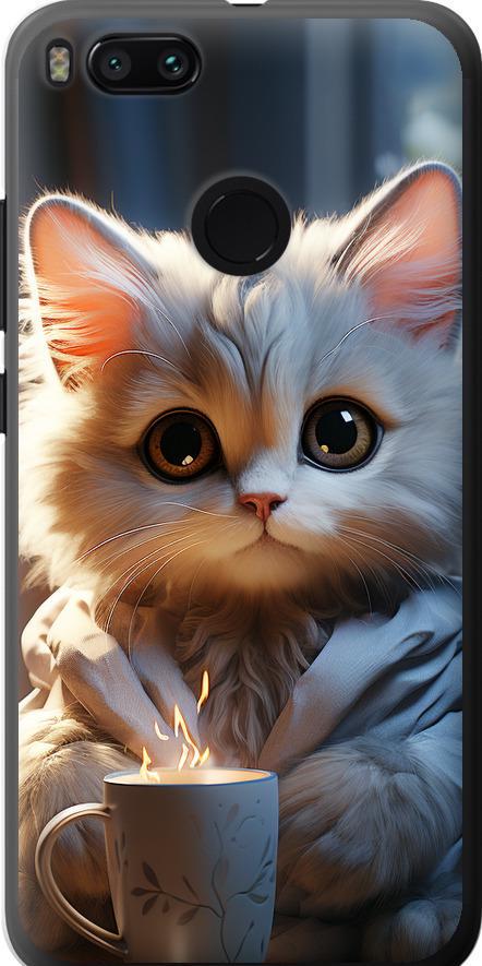 Чехол на Xiaomi Mi A1 White cat (5646u-1132-42517)