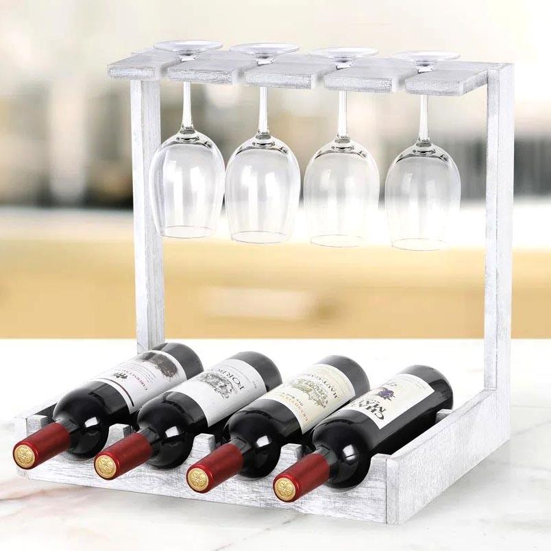 Полка для вина настольная Аргайл Шебби (Впс-004121)