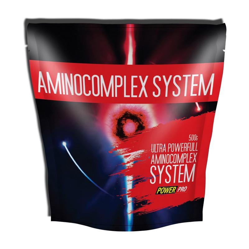 Комплекс амінокислот Power Pro AminoComplex System 500 г з вітамінами без кофеїну Журавлина