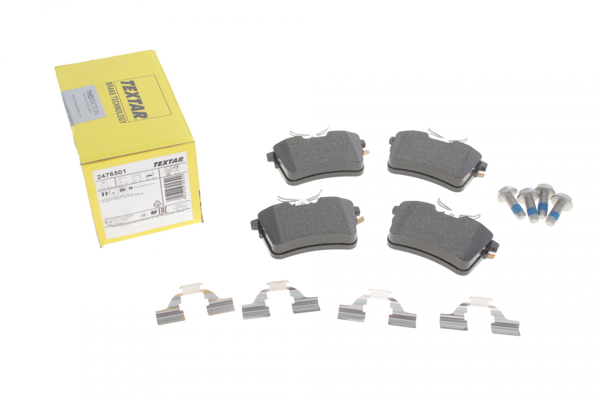 Колодки тормозные задние TEXTAR Citroen Berlingo 08- Lucas - (2476501)