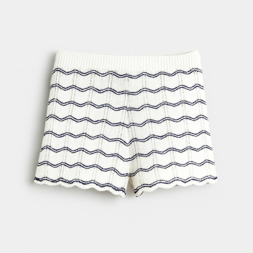 Шорти H&M 1209509 122 см Біло-синій