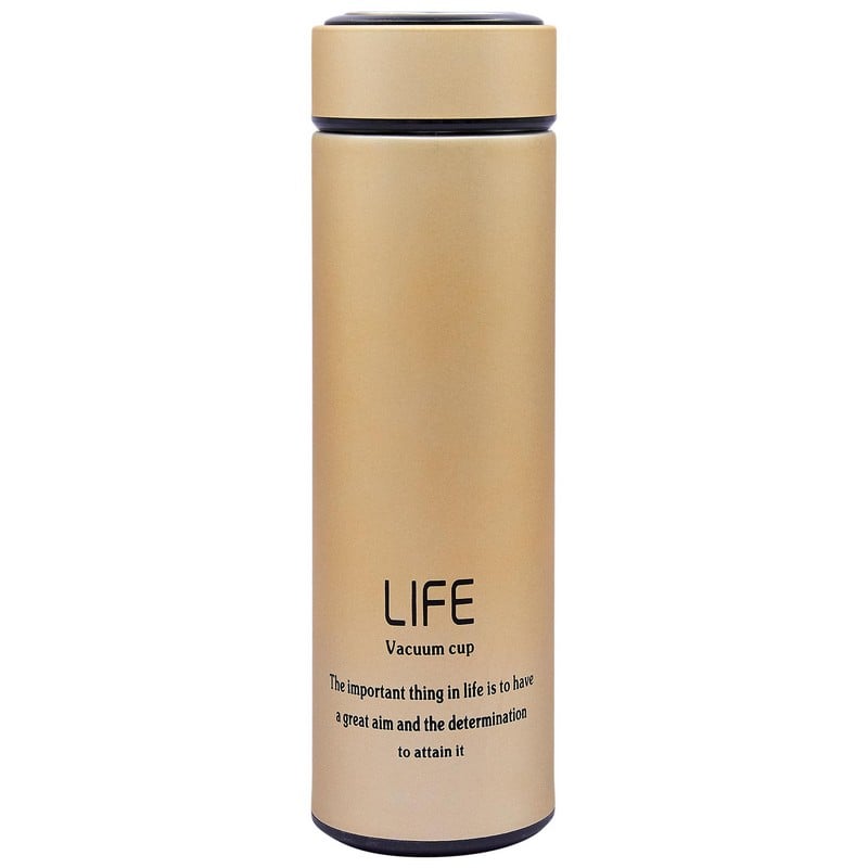 Термос стальной Life 450 мл Золото