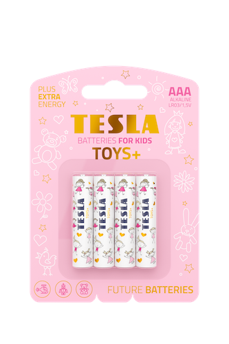 Батарейка TESLA AAA TOYS+ GIRL LR03 BLISTER FOIL 4 шт. (1794169797)