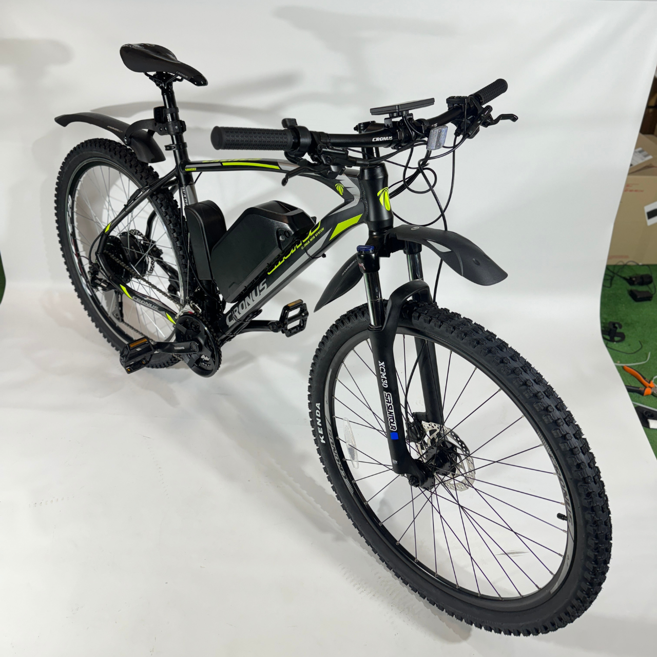 Велосипед Cronus Warrior 2022 29" 21" Black/Light green - фото 9 Велосипед Cronus Warrior 2022 29" 21" Black/Light green - фото 9