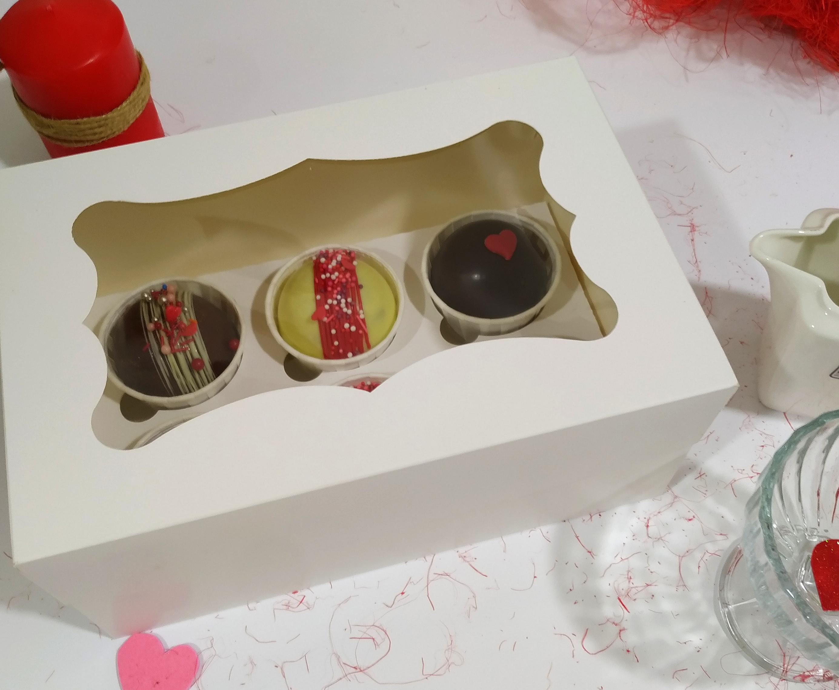 Набор шоколадных бомбочек Mr.Plum Св. Валентина 6 шт. d 5,5 см 240 г - фото 2