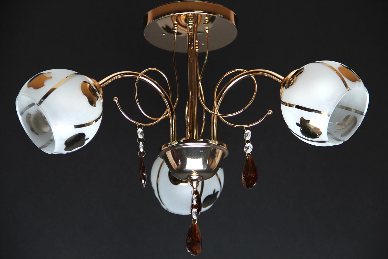 Люстра Svlight трехламповая 8624/3 Золотой (372922779) Люстра Svlight трехламповая 8624/3 Золотой (372922779)