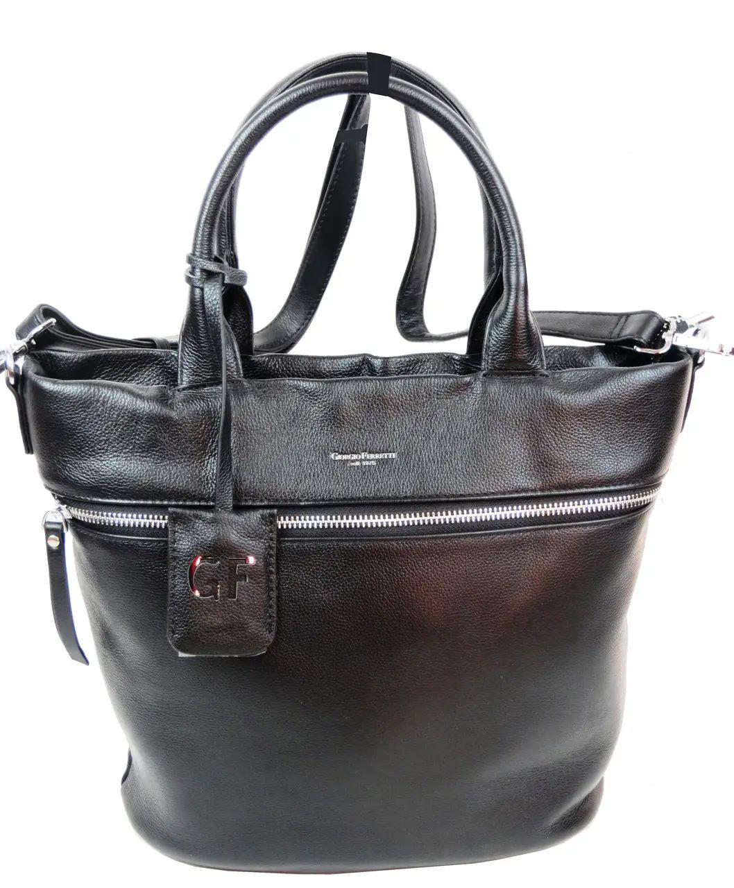 Сумка женская Giorgio Ferretti кожаная Черный (20185008AK15)
