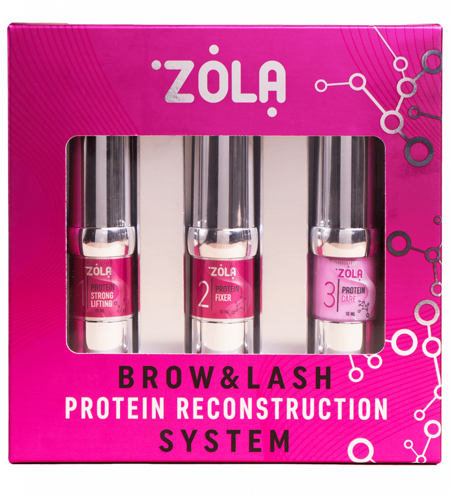 Набор для ламинирования бровей и ресниц Zola Brow&Lash Protein 3x10 мл