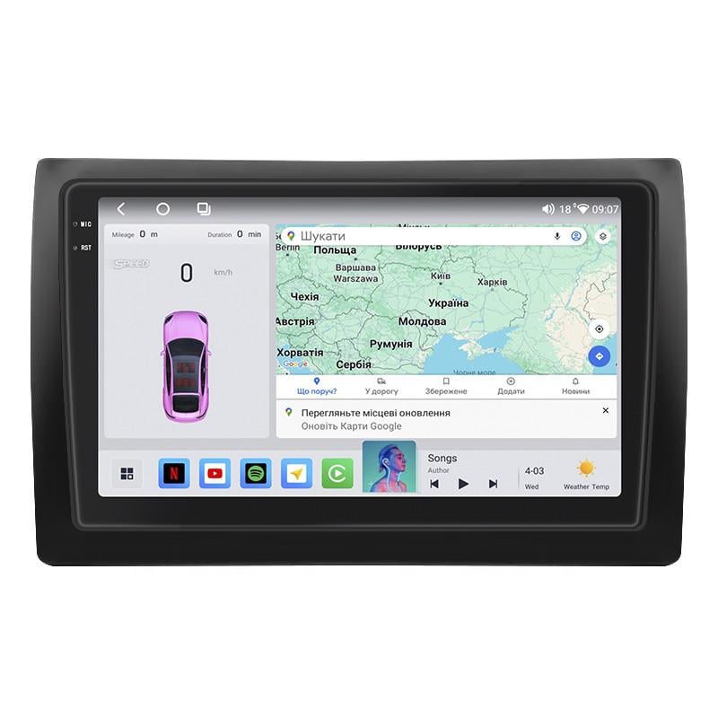 Автомагнітола штатна Lesko QLED CarPlay/4G/Wi-Fi/GPS/360° для Fiat Stilo 2001-2007 4/64Gb 9" (2350386732)