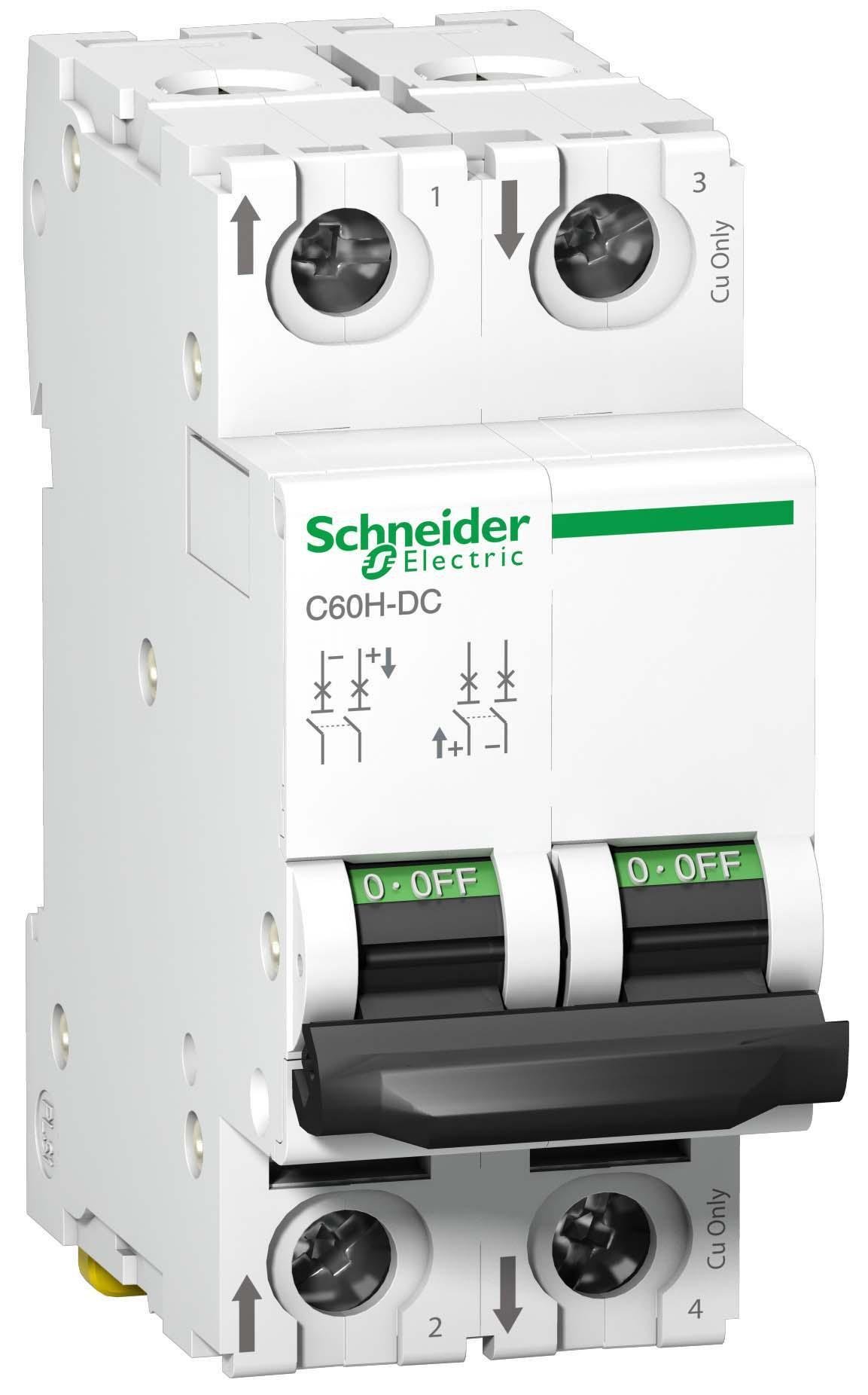 Автоматичний вимикач Schneider Electric Acti9 C60H-DC 2P 2A 6кА C (A9N61522)