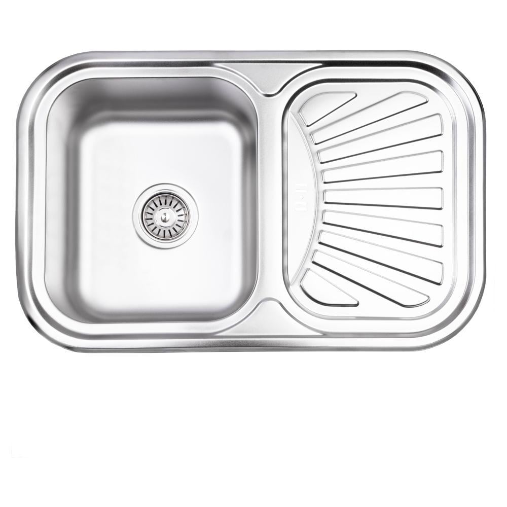 Мийка для кухні Lidz 7549 Satin 0,8 мм (LIDZ7549SAT8)