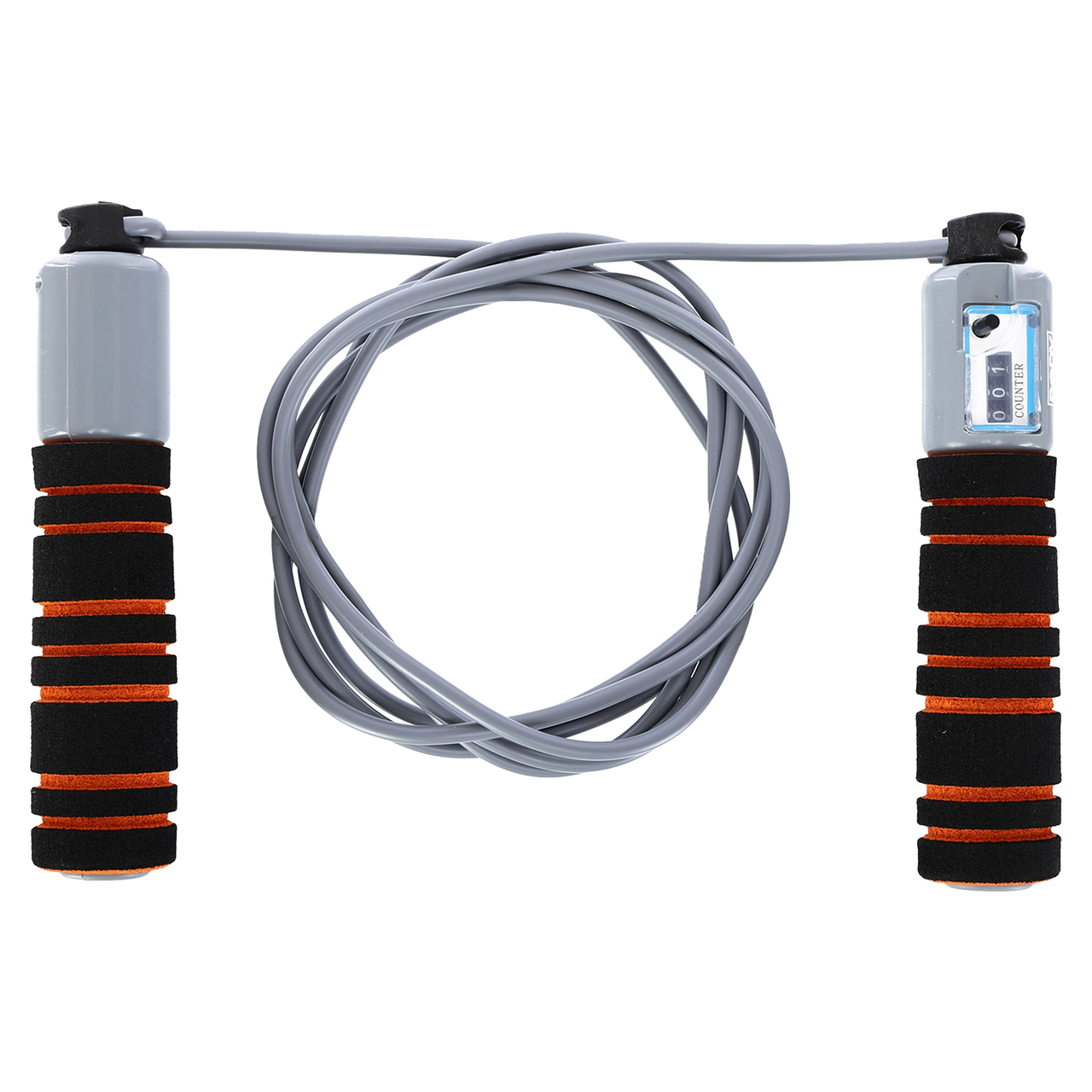 Скакалка Body Sculpture со счетчиком и PVC жгутом Черный/Оранжевый (SXBK-690EO-B)