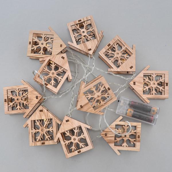 Гірлянда Yes! Fun дерев'яна Будиночок електрична (973379)