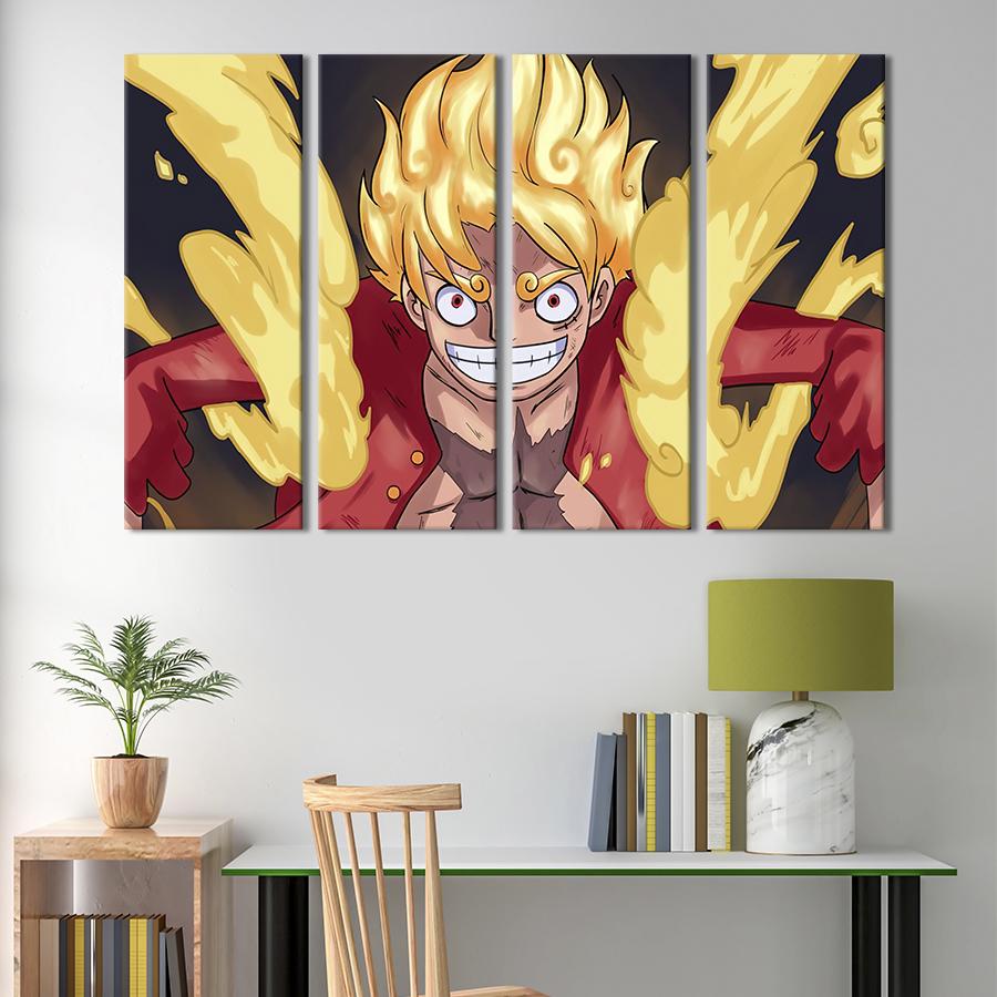 Модульная картина из 4 частей Luffy One Piece 149x93 см (725-41)