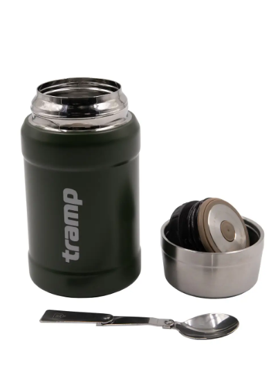Термос Tramp TRC-132 з широким горлом для іжі в чохлі 0,8 л Оливковий (TRC-132) - фото 2 Термос Tramp TRC-132 з широким горлом для іжі в чохлі 0,8 л Оливковий (TRC-132) - фото 2