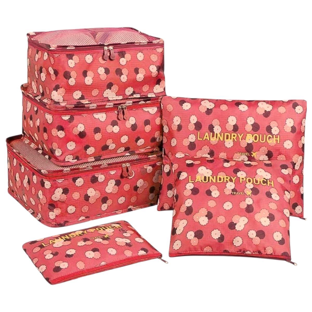 Набір дорожніх сумок-органайзерів Laundry Pouch 6 шт. 39х30х11 см (J01418)