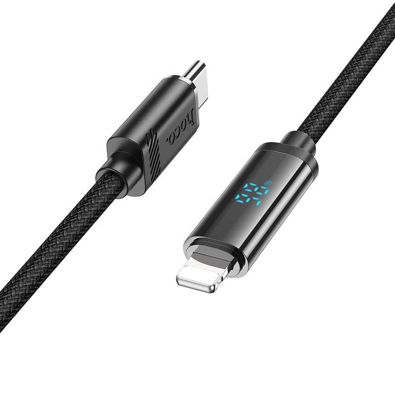 Дата-кабель Hoco U127 Power Type-C to Lightning 1,2 м Black (00000067561_1)