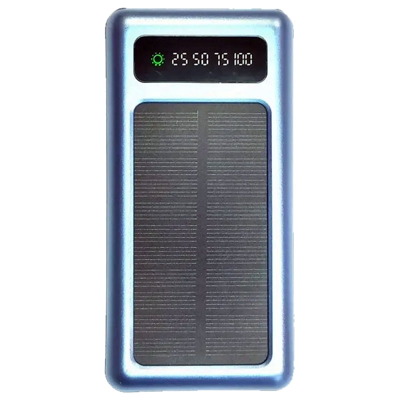 Повербанк UKC Solar 8285 із сонячною панеллю 10000 mAh Blue (13465959) - фото 2