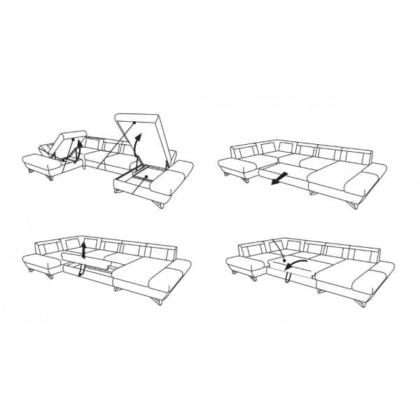 Диван угловой раскладной Perfect Home Avesta IV натуральное дерево ДСП/ткань Primo 52 Розовый (49574) - фото 10 Диван угловой раскладной Perfect Home Avesta IV натуральное дерево ДСП/ткань Primo 52 Розовый (49574) - фото 10
