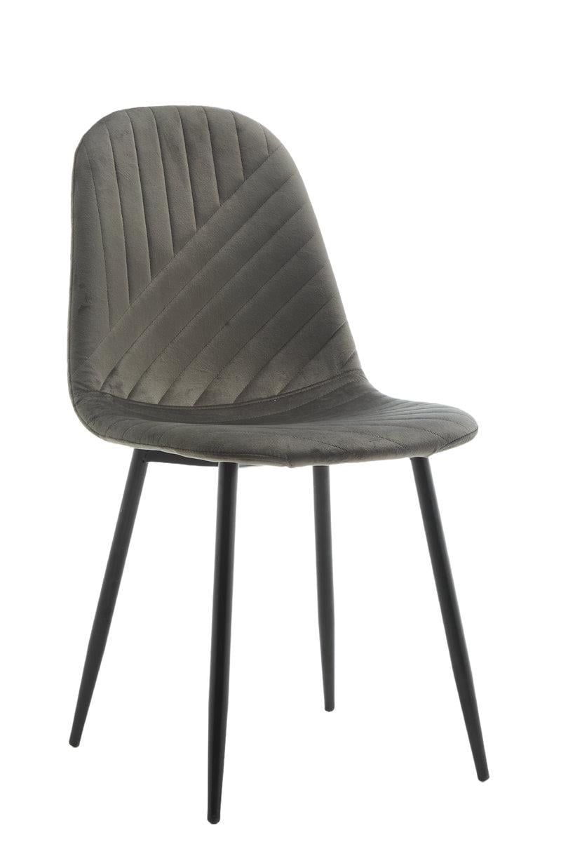 Кухонний стілець Мікс Меблі ЯРІС велюр Графіт (27897721)