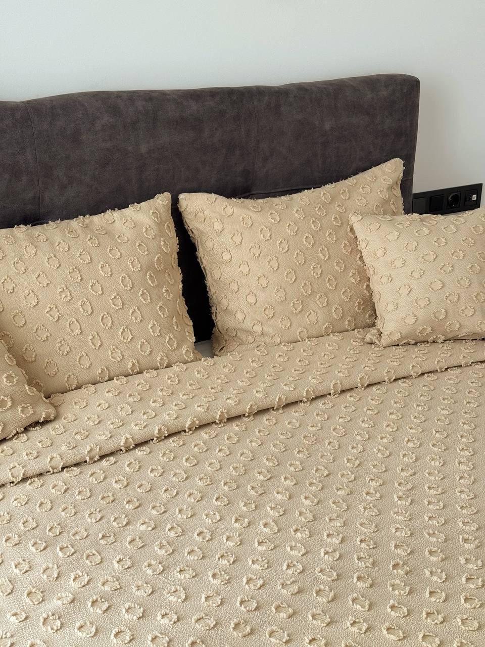 Покривало Інгрід 120x250 см Бежевий (22899-4-120x250cm) - фото 8 Покривало Інгрід 120x250 см Бежевий (22899-4-120x250cm) - фото 8