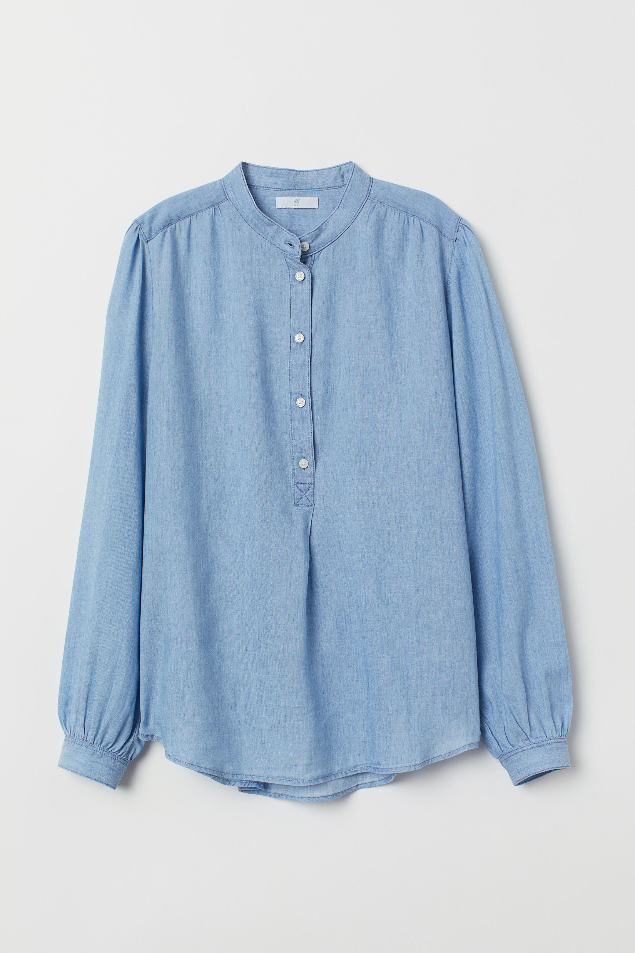 Блуза H&M р. 32 Блакитний (7034369)