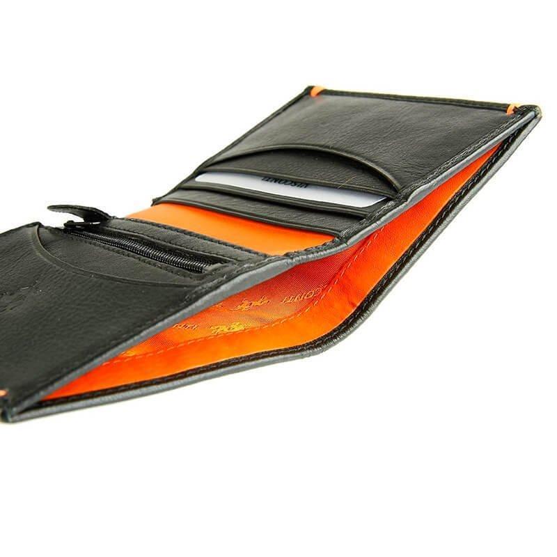 Портмоне мужское Visconti Brig Black/Orange (AP61 BLK/ORG) - фото 5