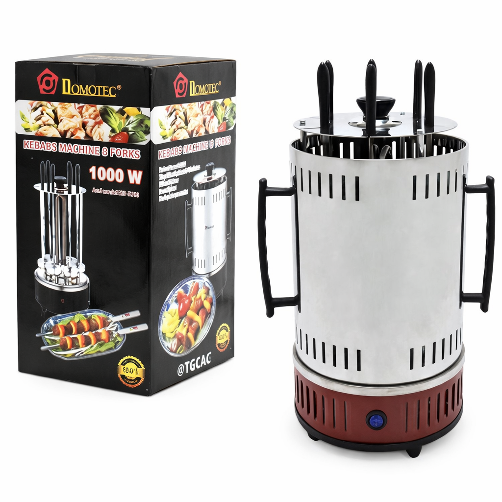 Електрошашличниця Domotec MS-7783 на 6 шампурів 1000 Вт (32992665)