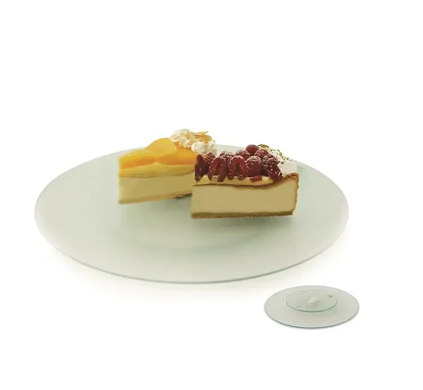 Блюдо для торта Viva SWEET 3012S/2 круглое на ножке с вращающимся механизмом 300 мм (2566374518) - фото 3