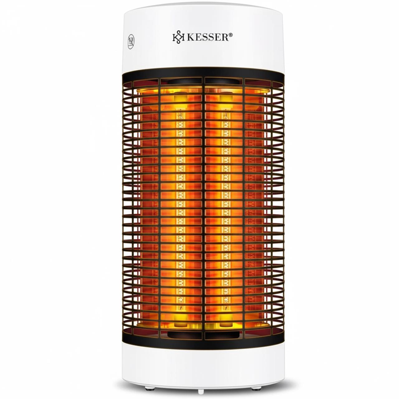 Інфрачервоний обігрівач KESSER 53 см 1200 Вт Білий (14231_53we)