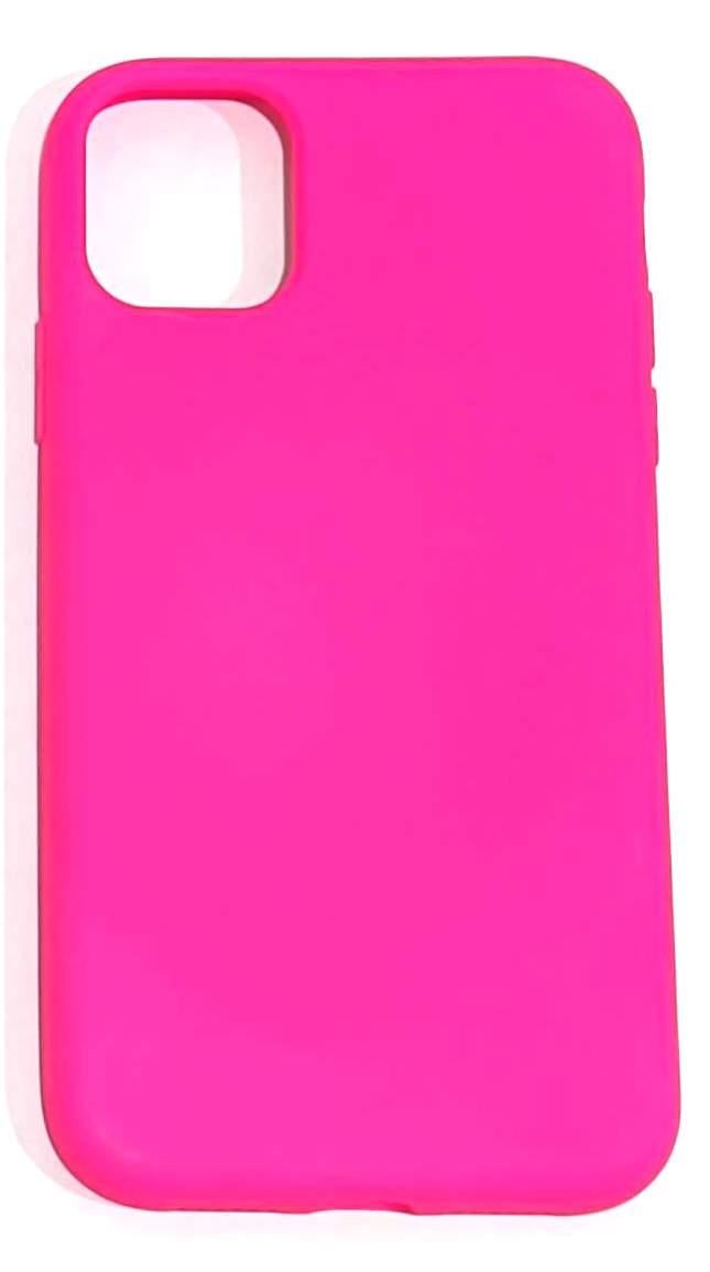 Силіконовий чохол Silicone Case iPhone 11 pink-neon