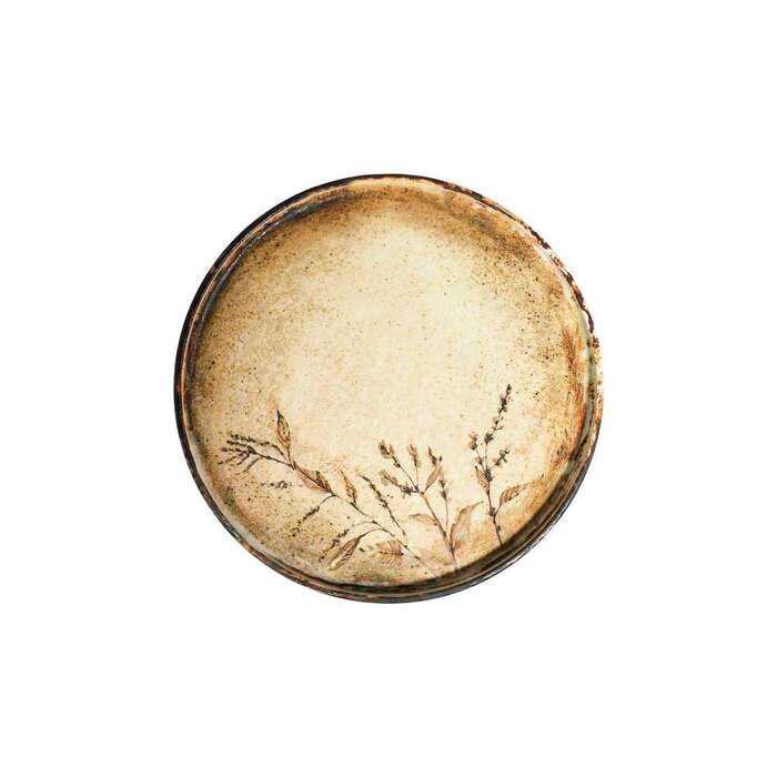 Тарелка мелкая с бортом ID Fine Fall 21 см Beige (20647-161021)