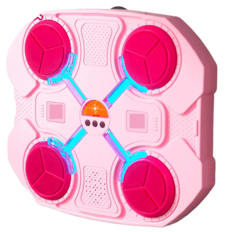 Тренажер боксерський настінний з підсвічуванням та музикою 32х28 см Рожевий (2479517858) Тренажер боксерський настінний з підсвічуванням та музикою 32х28 см Рожевий (2479517858)