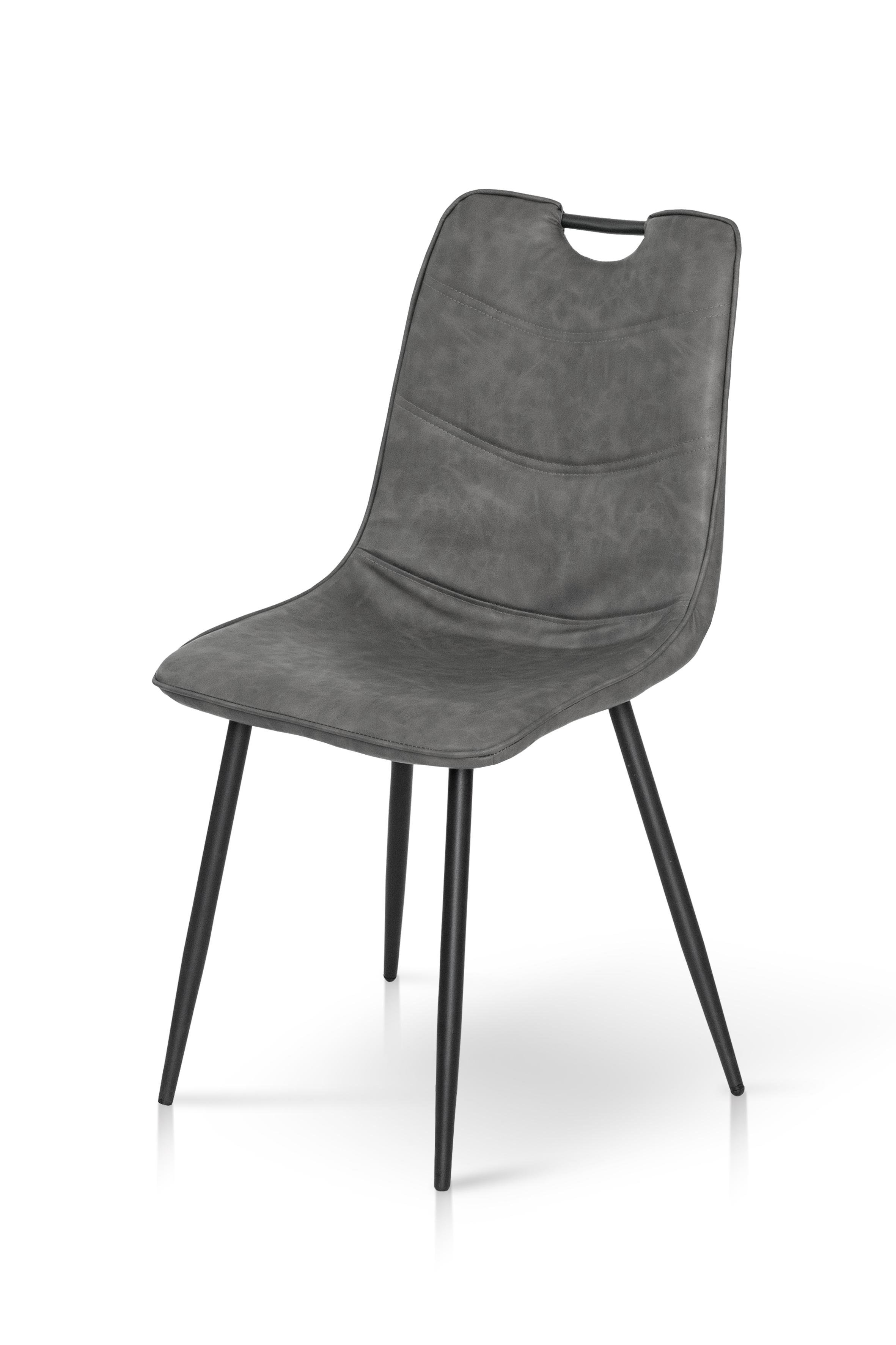 Кухонный стул Мікс Меблі Брэдли экокожа/металл RU-15 Черный/Графитовый (А0054923) Кухонный стул Мікс Меблі Брэдли экокожа/металл RU-15 Черный/Графитовый (А0054923)