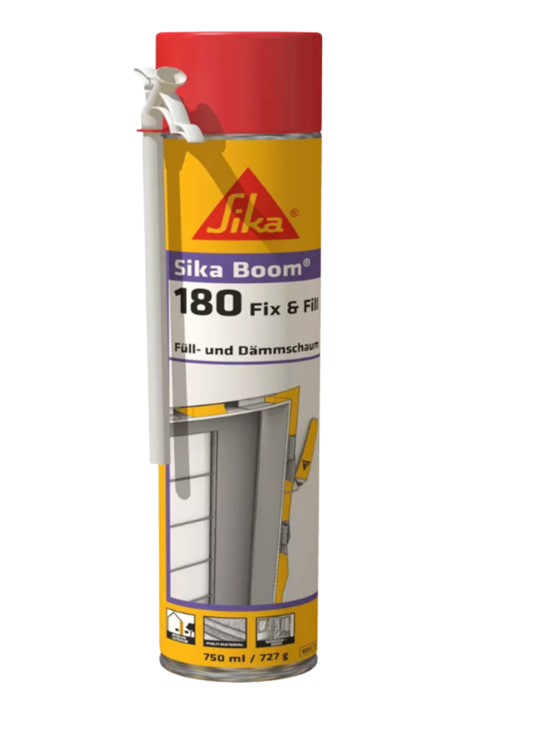 Пена монтажная ручная Sika Boom-180 Fix&Fill 750 мл (714368)