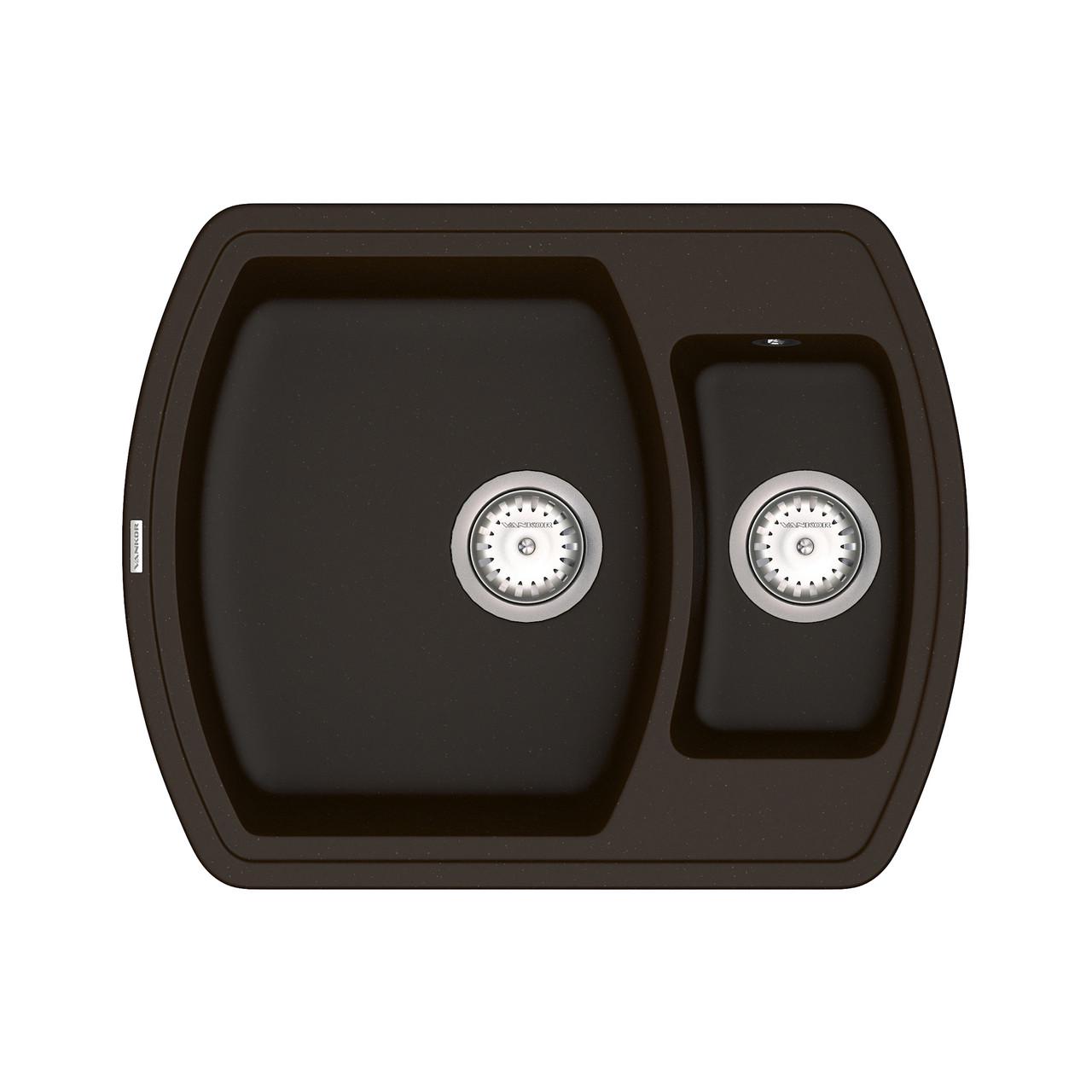 Кухонная мойка с сифоном Norton NMP 03,63 Chocolate