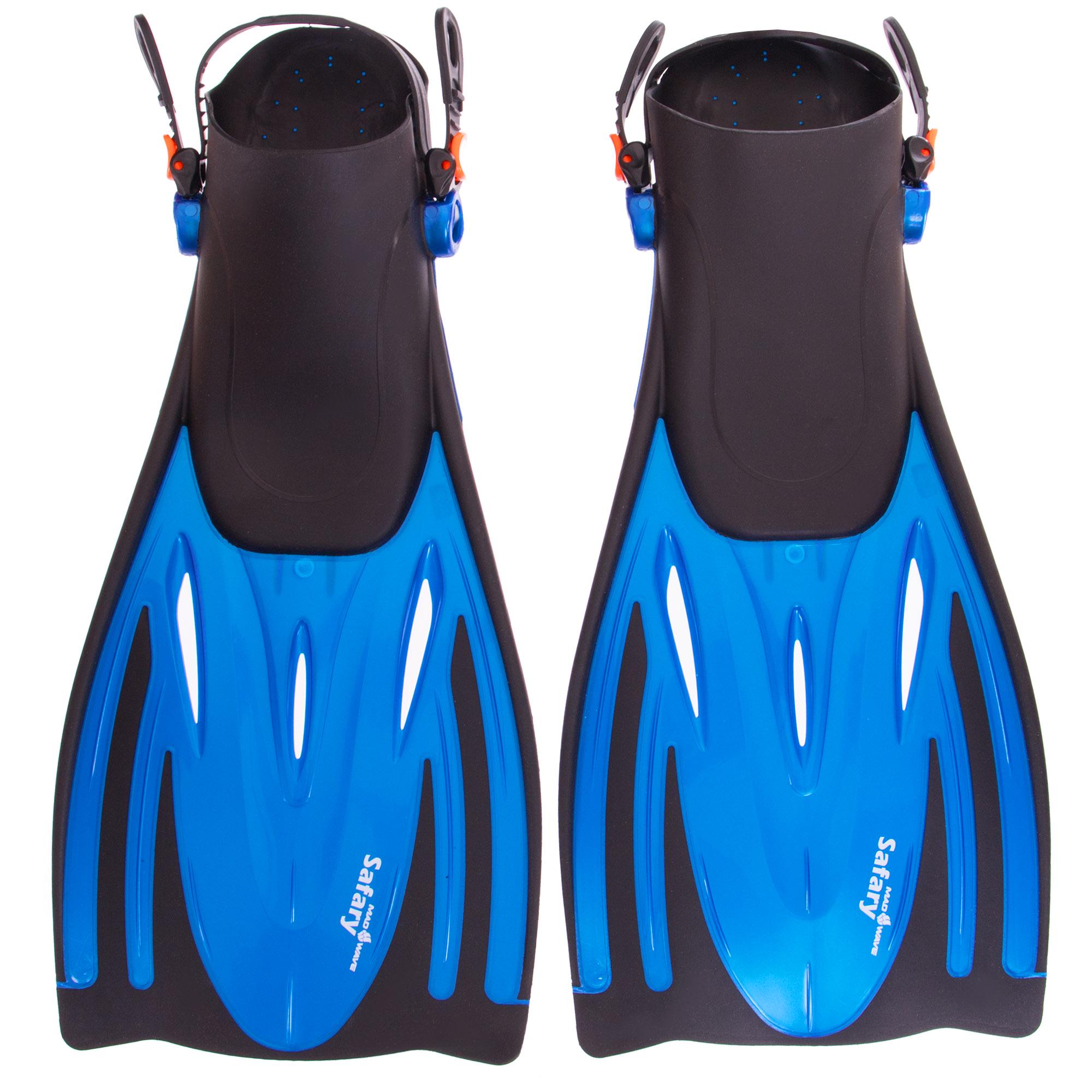 Ласты для дайвинга MadWave M064802 регулируемые р. 38-41 Синий (24676701)