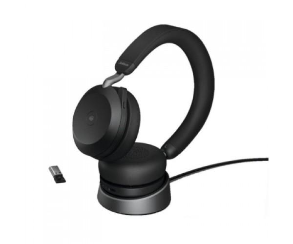 Наушники Jabra Evolve2 75 MS Stereo USB-A с док-станцией Black (27599-999-989)
