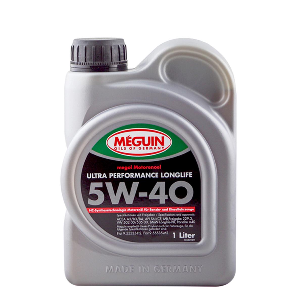 Моторне мастило Meguin 4361 ULTRA PERFORMANCE LONGLIFE SAE 5W-40 1 л (4361)