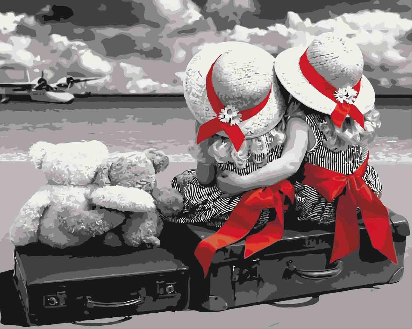 Картина по номерам Идейка Подружки навсегда 40х50 см (KH2304)