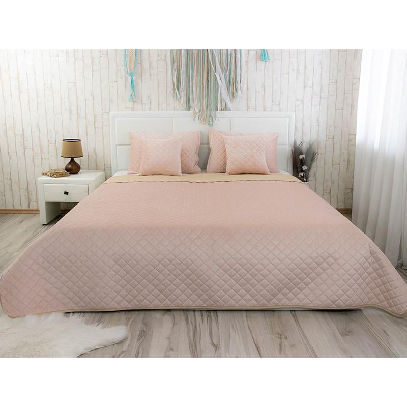 Покривало двостороннє Руно велюр 150x220 см М'ятний (28092598) - фото 1 Покривало двостороннє Руно велюр 150x220 см М'ятний (28092598) - фото 1