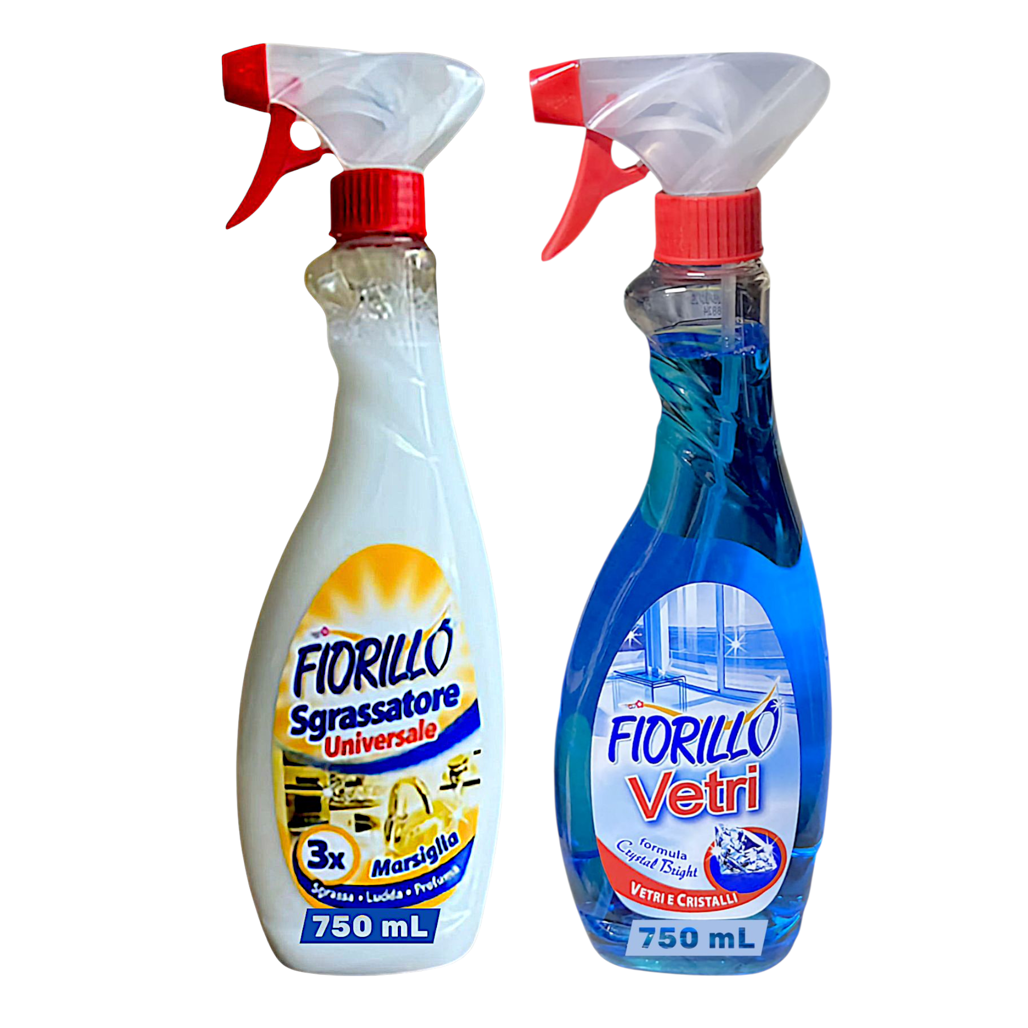Набор средств для стекла Fiorillo Vetri and SGRASSATORE Marsiglia по 750 мл 2 шт. (001251/44)