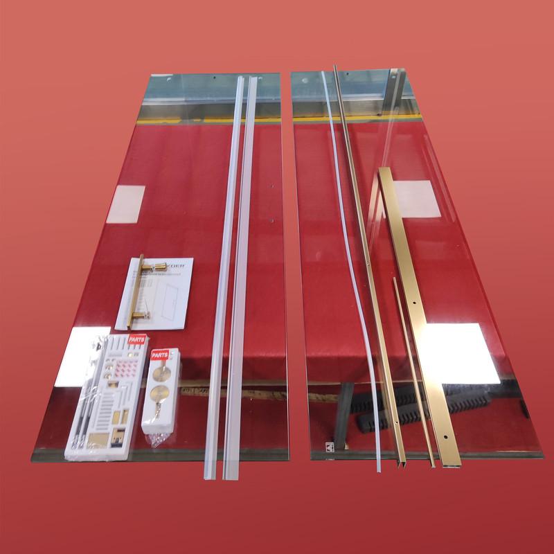 Душевая дверь в нишу KOER SR SD01-120x200-TR-12 прозрачное стекло Easy Clean 8 мм Золотой матовый (KR5377) - фото 5 Душевая дверь в нишу KOER SR SD01-120x200-TR-12 прозрачное стекло Easy Clean 8 мм Золотой матовый (KR5377) - фото 5